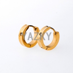 Fashion stainless steel earring-Gold color