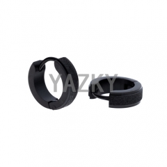 Stainless steel earring-Black color