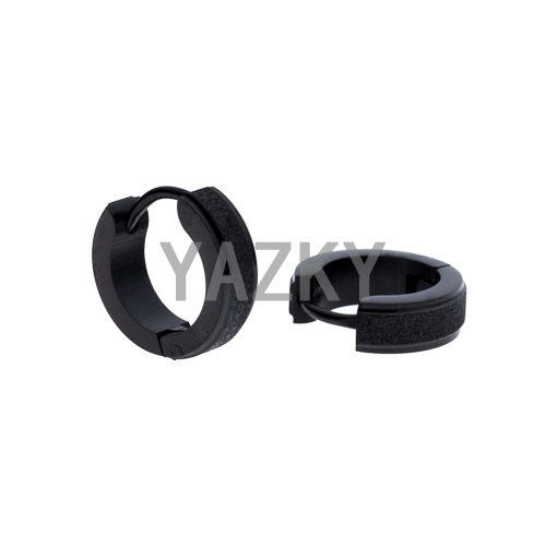 Aretes de acero inoxidable-Negro