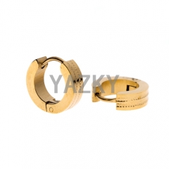 Stainless steel earring-Gold color