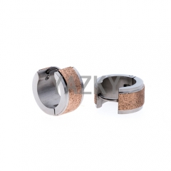 Fashion stainless steel earring-Rose gold color