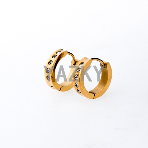 Fashion stainless steel earring-Gold color