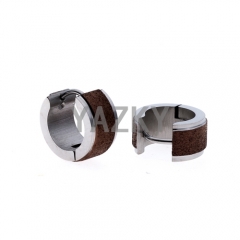 Fashion stainless steel earring-Coffee color