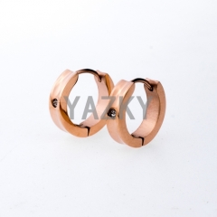 Fashion stainless steel earring-Rose gold color