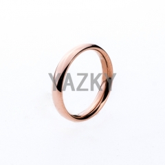Stainless steel ring-Rose gold color