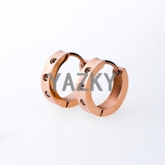 Fashion stainless steel earring-Rose gold