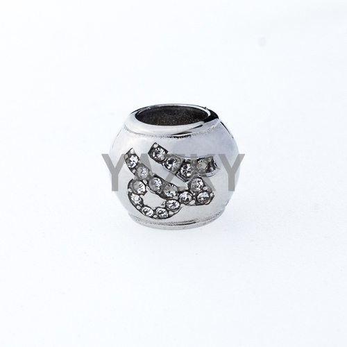 Stainless steel charm-Steel crystal