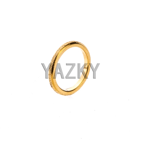 Stainless steel ring -Gold color