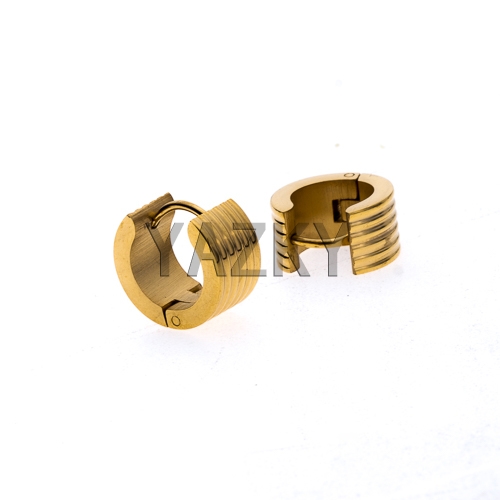 Fashion stainless steel earring-Gold color