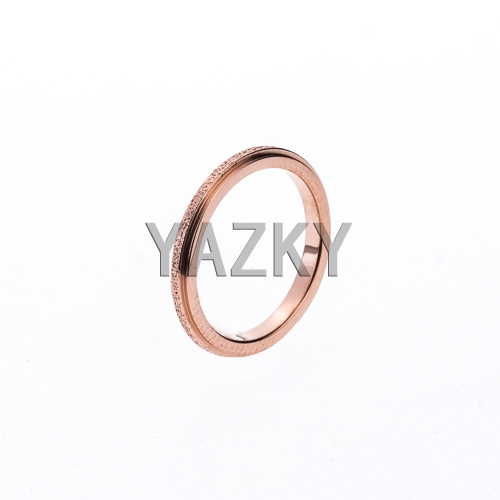 Stainless steel ring -Rose gold color