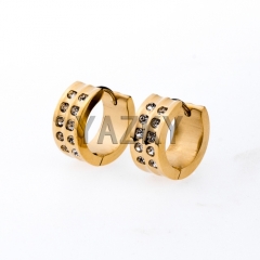Fashion stainless steel earring-Gold color