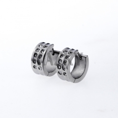 Fashion stainless steel earring-Steel color