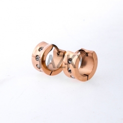 Fashion stainless steel earring-Rose Gold color