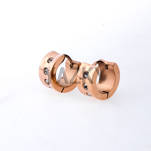 Fashion stainless steel earring-Rose Gold color