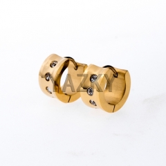 Fashion stainless steel earring-Gold color