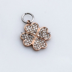 Stainless steel pendant-rose gold color