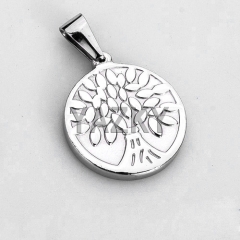 Stainless steel pendant-steel color