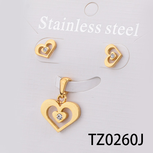 Stainless steel jewelry set