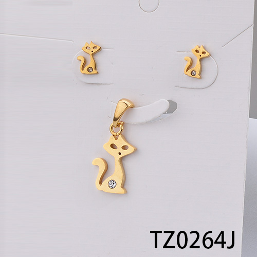 Stainless steel jewelry set