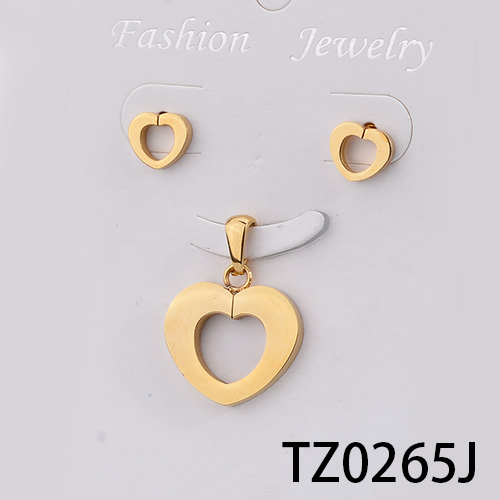 Stainless steel jewelry set