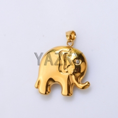 Stainless steel elephant shape pendant