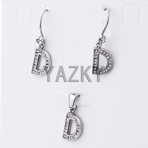 Stainless steel jewelry set