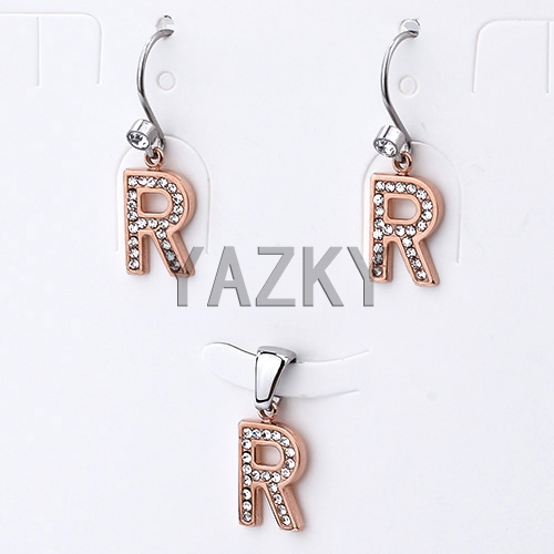 Stainless steel jewelry set