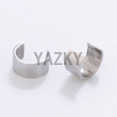 Fashion stainless steel earring-Steel color