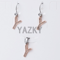 Stainless steel jewelry set