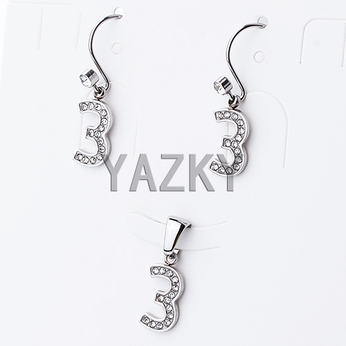 Stainless steel jewelry set