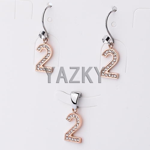 Stainless steel jewelry set