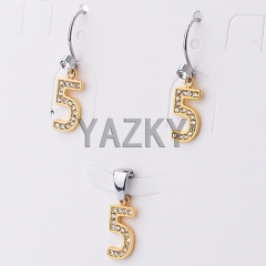 Stainless steel jewelry set