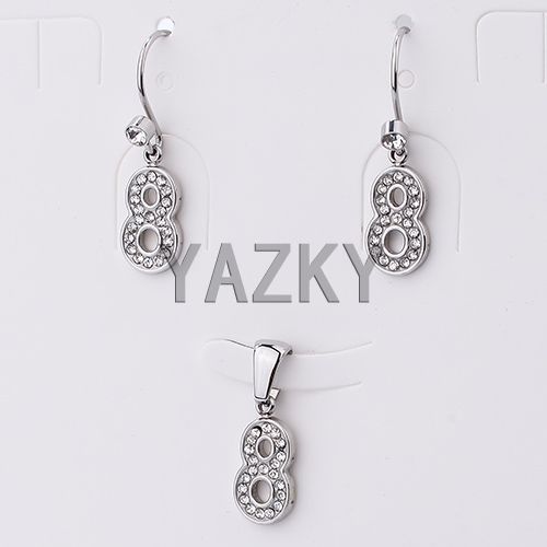 Stainless steel jewelry set