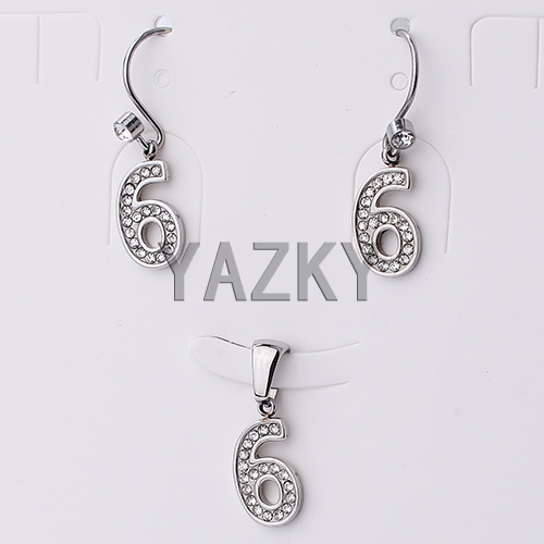 Stainless steel jewelry set