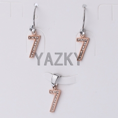 Stainless steel jewelry set