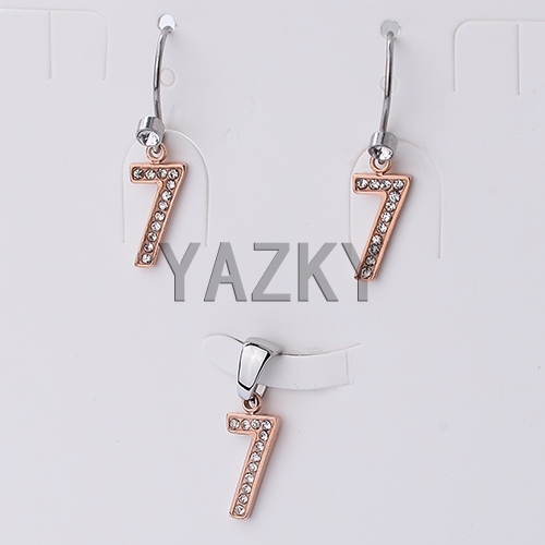 Stainless steel jewelry set