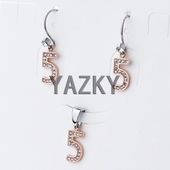 Stainless steel jewelry set