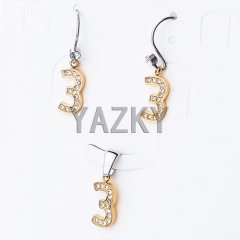 Stainless steel jewelry set