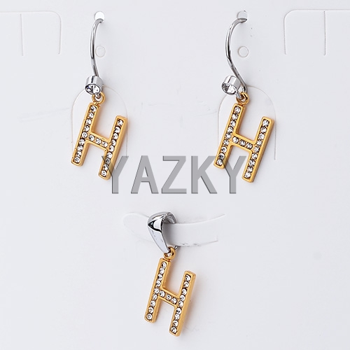 Stainless steel jewelry set