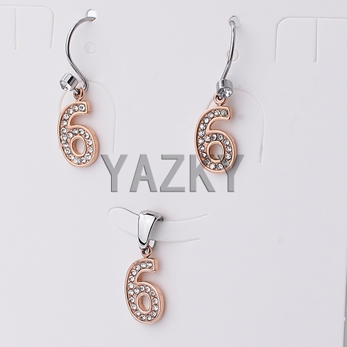 Stainless steel jewelry set