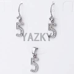 Stainless steel jewelry set