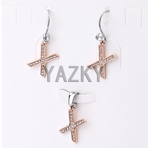 Stainless steel jewelry set