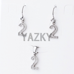 Stainless steel jewelry set