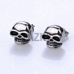 Fashion stainless steel earring-Steel color