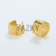 12*16mm IP gold Fashion stainless steel earring