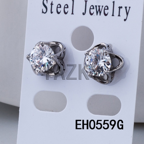 6mm Fashion stainless steel earring