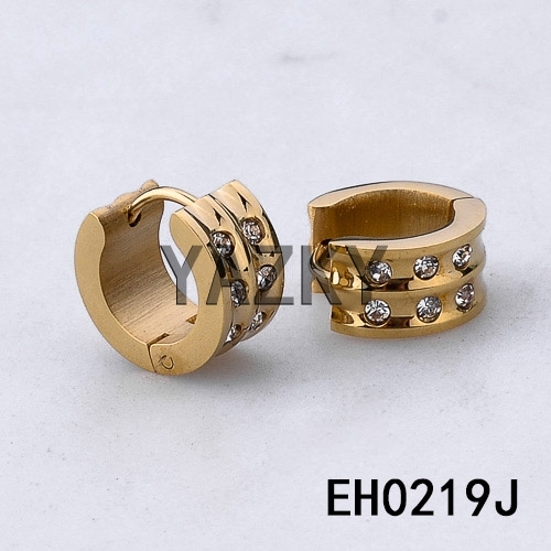 7*12mm Fashion stainless steel huggie earring