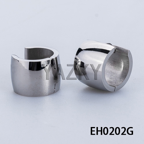 12*12mm High polished ear stud