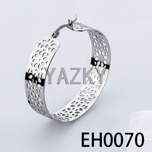 Fashion stainless steel earring, 45*10mm