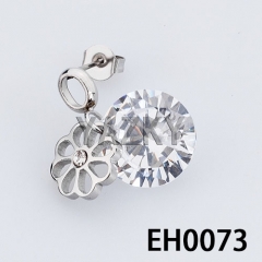 Fashion stainless steel earring,12*7*21mm